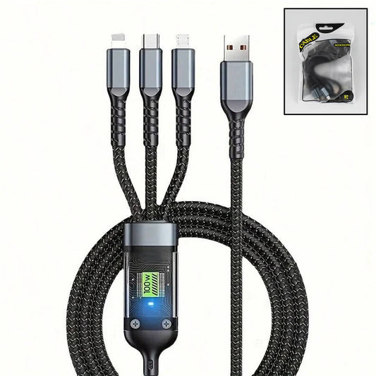 3-In-1 Super Fast Charging Cable 100w