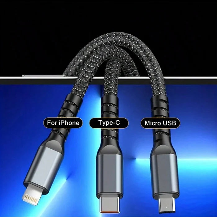 3-In-1 Super Fast Charging Cable 100w